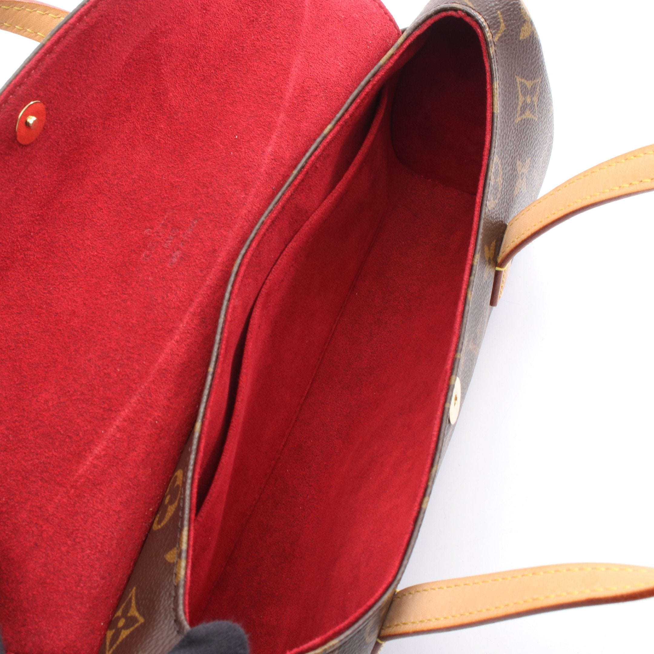 ソナチネ モノグラム ハンドバッグ PVC レザー ブラウン ルイヴィトン