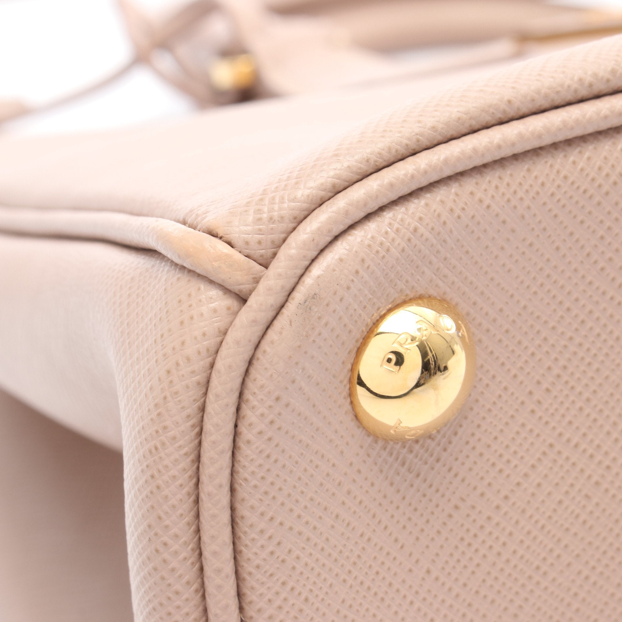 SAFFIANO LUX ガレリア ハンドバッグ サフィアーノレザー ピンク