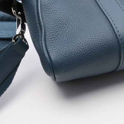 キーポルXS LVアエログラム ハンドバッグ レザー ブルー 2WAY ルイヴィトン バッグ LOUIS VUITTON
