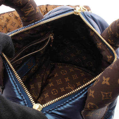 スピーディ バンドリエール25 モノグラム ハンドバッグ ナイロン PVC ネイビー ブラウン 2WAY ルイヴィトン バッグ LOUIS VUITTON