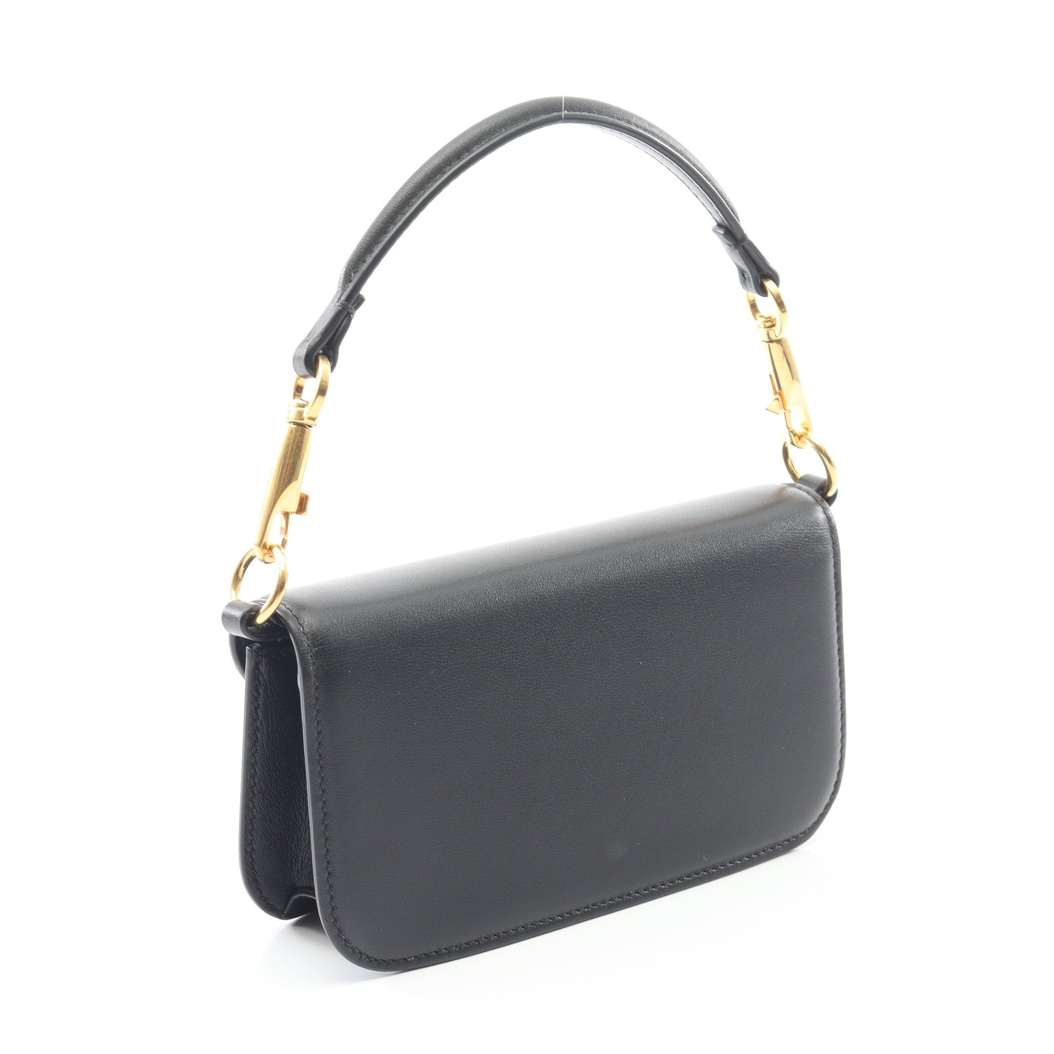 ロコ スモール ハンドバッグ レザー ブラック 2WAY ヴァレンティノ