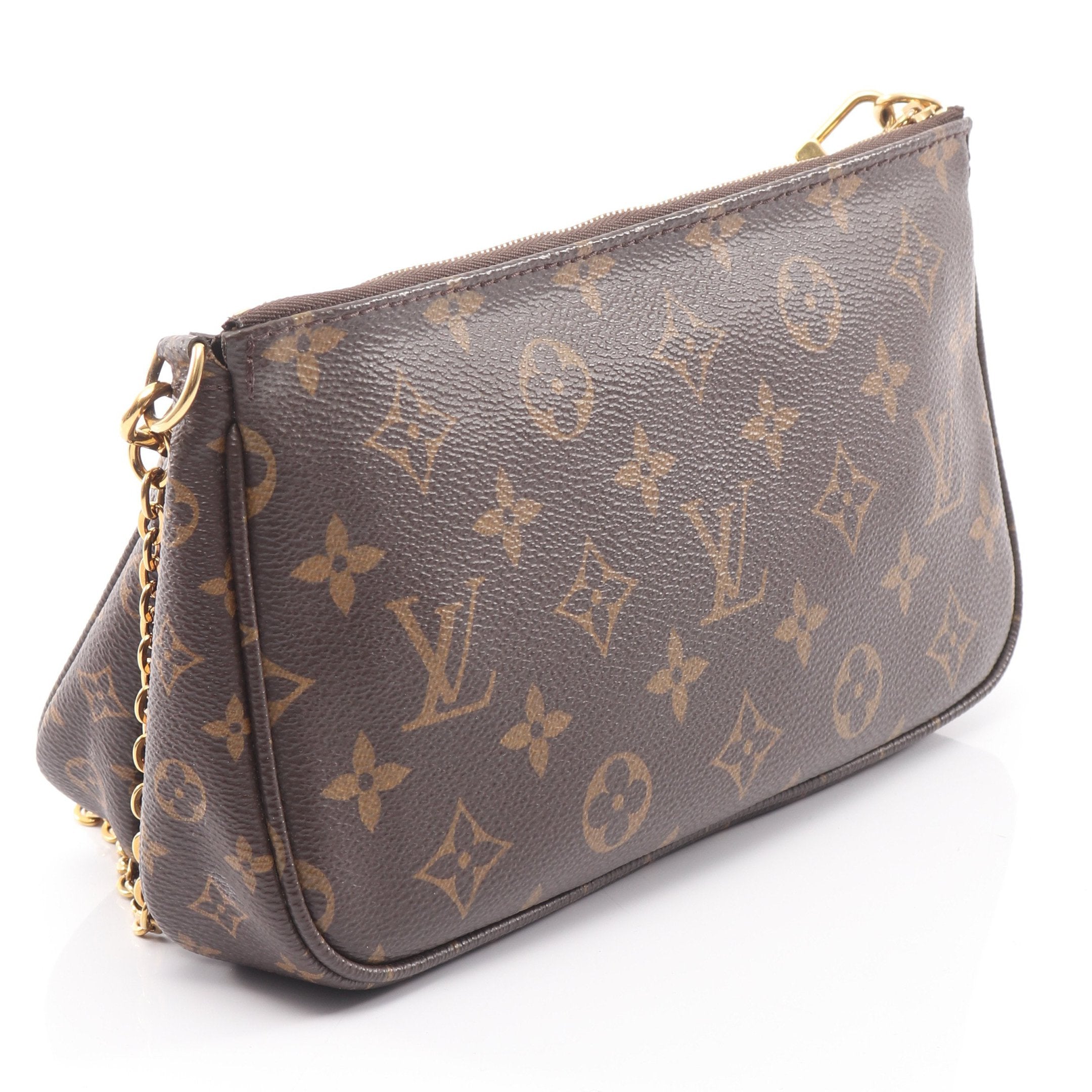 ミュルティ ポシェットアクセソワール モノグラム カーキ ショルダー