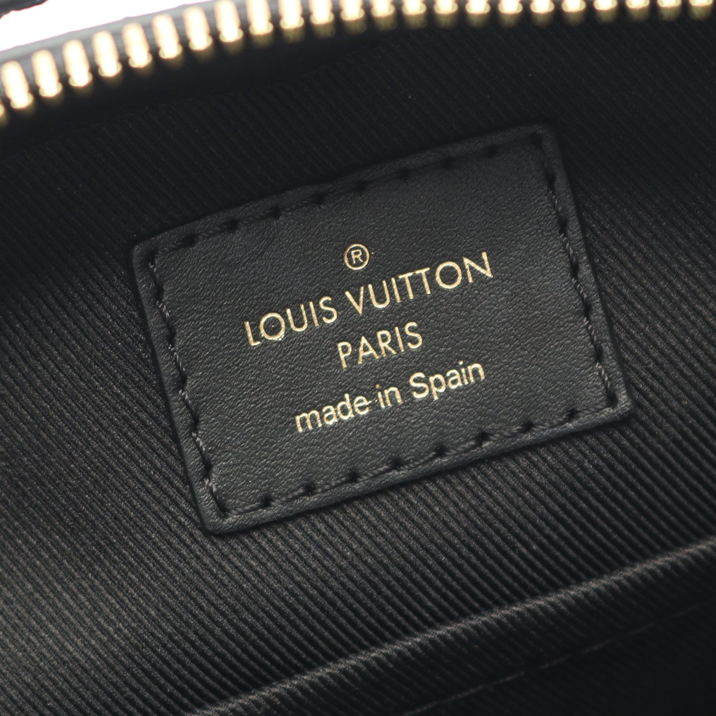 サントンジュ モノグラム ノワール ショルダーバッグ PVC レザー ブラウン ブラック 2WAY ルイヴィトン バッグ LOUIS VUITTON