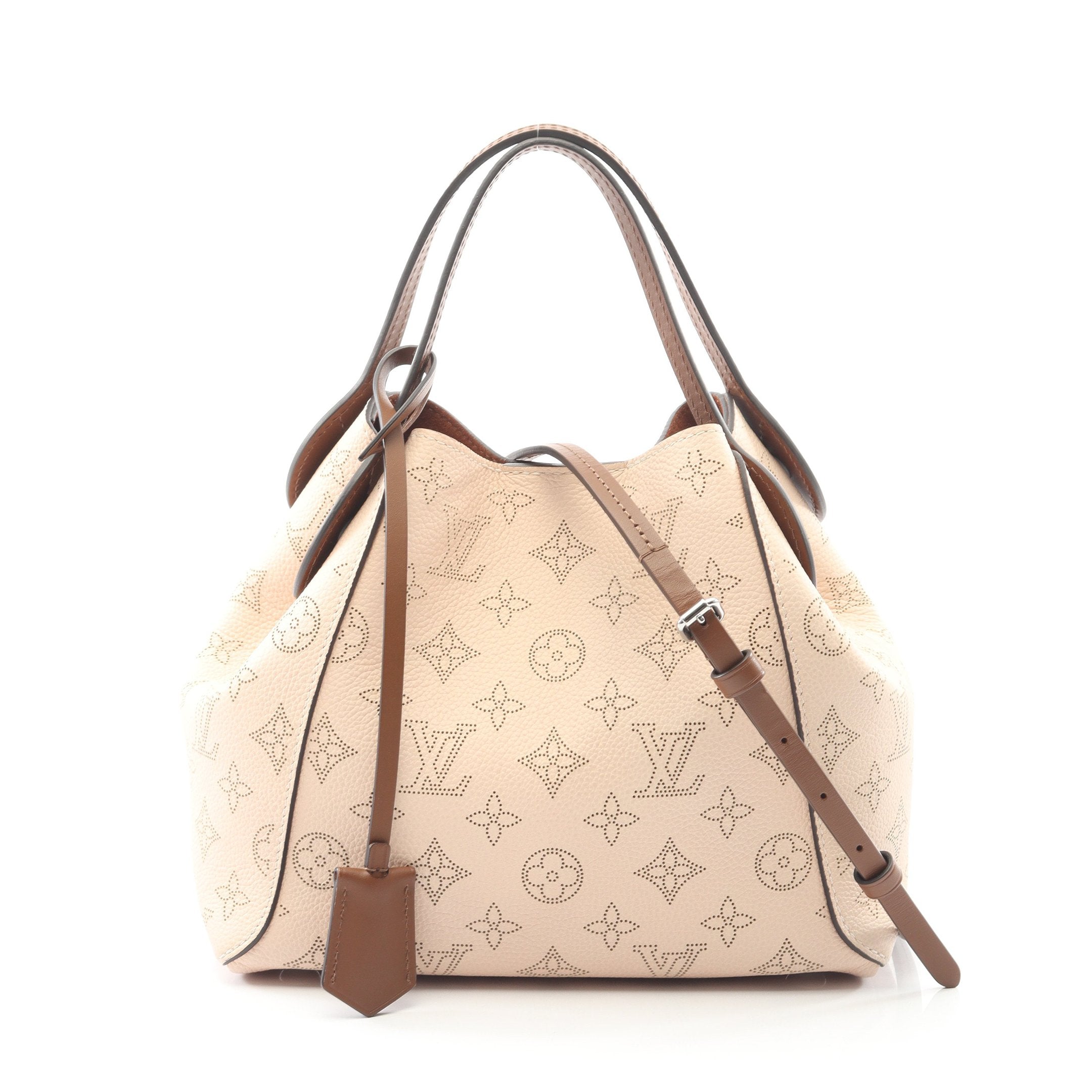 ルイヴィトン LOUIS VUITTON ハンドバッグ マヒナ ヒナPM M51950 ホワイト ヒナPM マヒナ クレーム ハンドバッグ レザー アイボリー ダーク