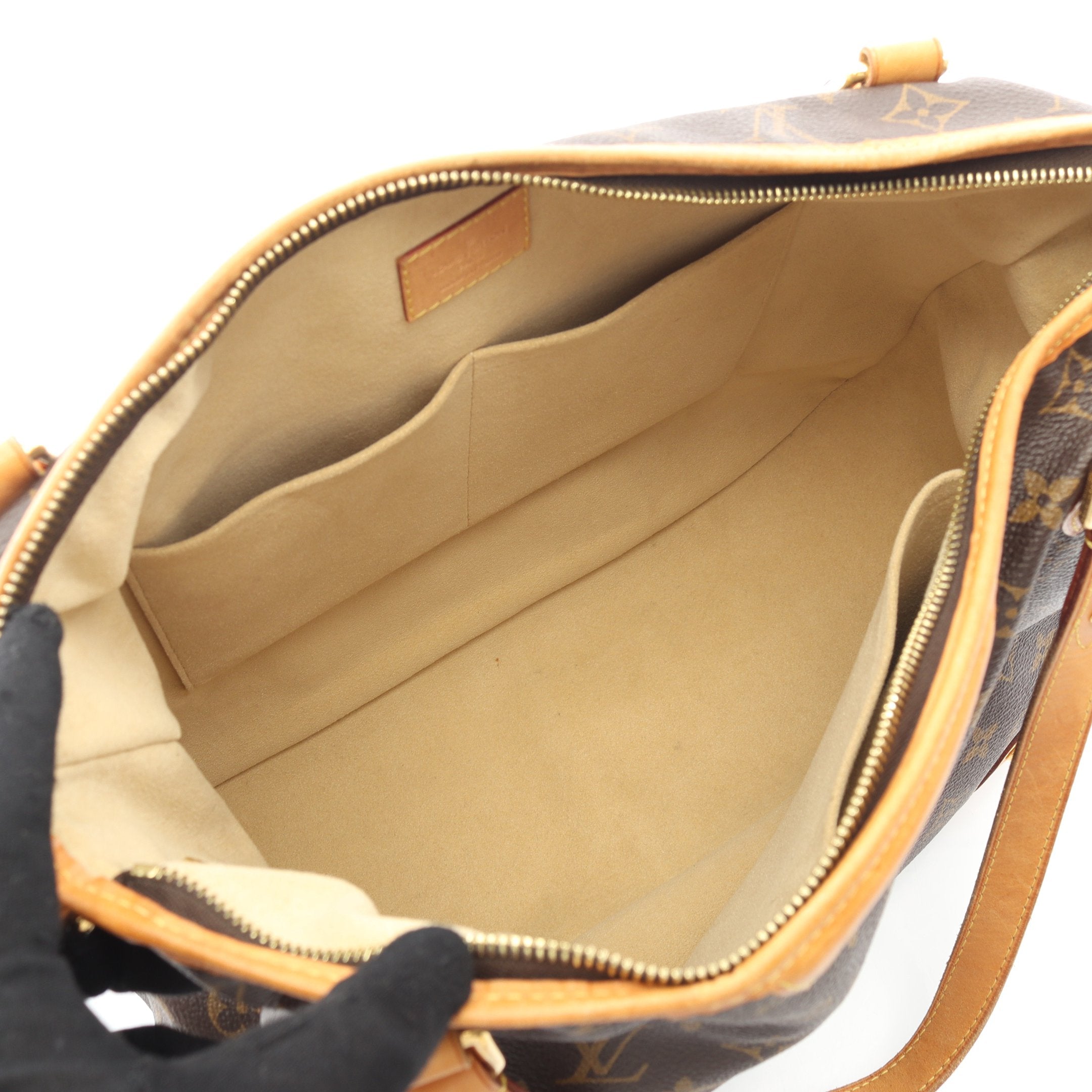 エストレーラMM モノグラム ショルダーバッグ トートバッグ PVC レザー