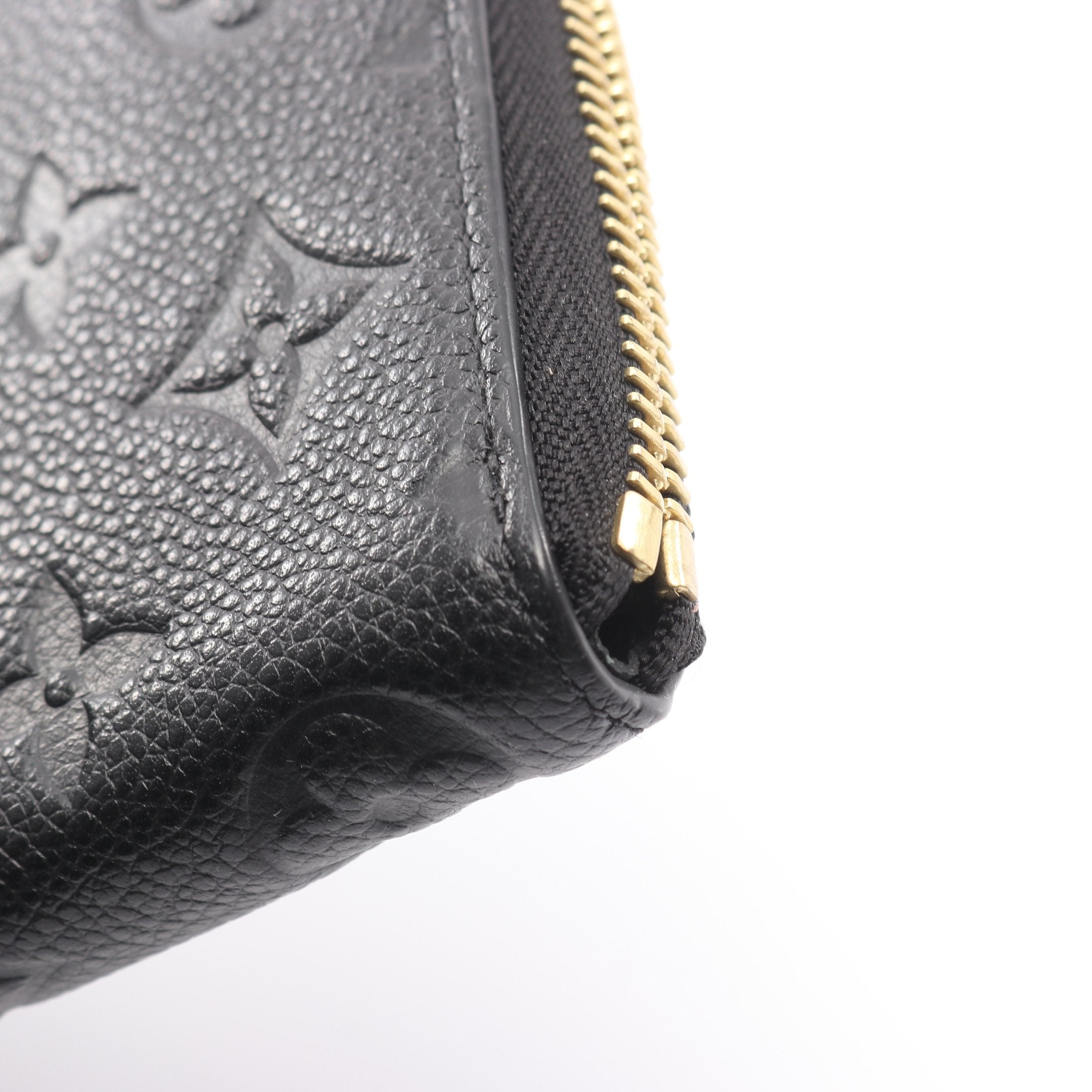 ポルトフォイユ クレマンス モノグラムアンプラント ノワール ラウンド