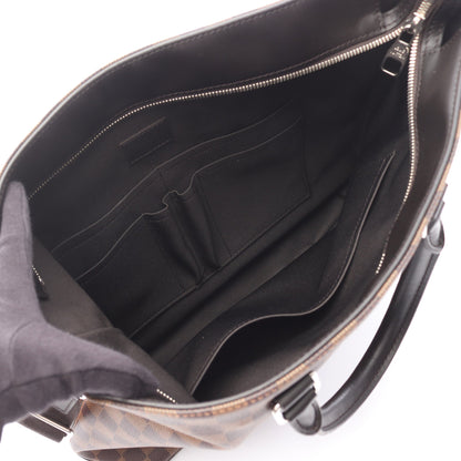 ジェイク ダミエエベヌ ハンドバッグ トートバッグ PVC レザー ブラウン 2WAY ルイヴィトン バッグ LOUIS VUITTON