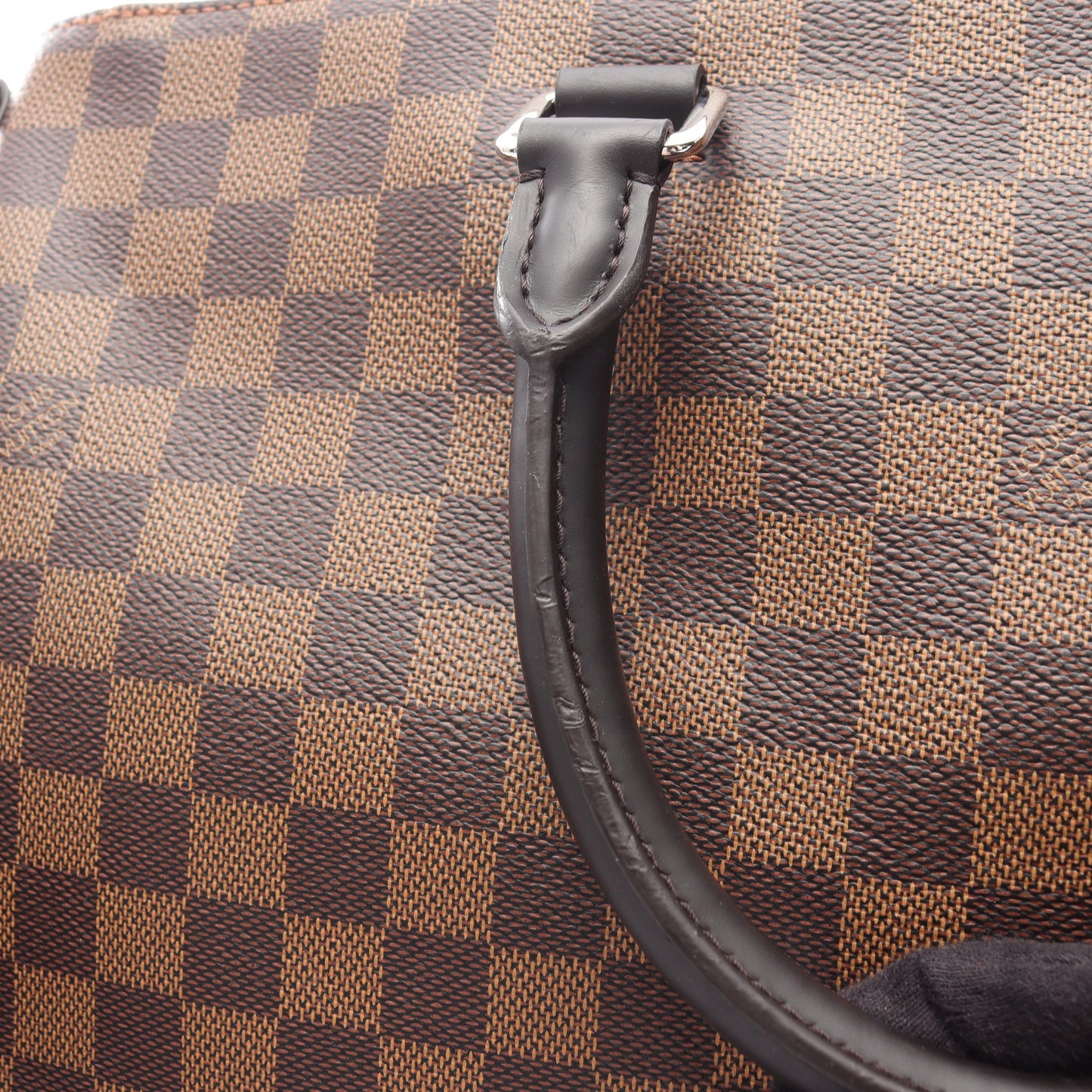 ジェイク ダミエエベヌ ハンドバッグ トートバッグ PVC レザー ブラウン 2WAY ルイヴィトン バッグ LOUIS VUITTON