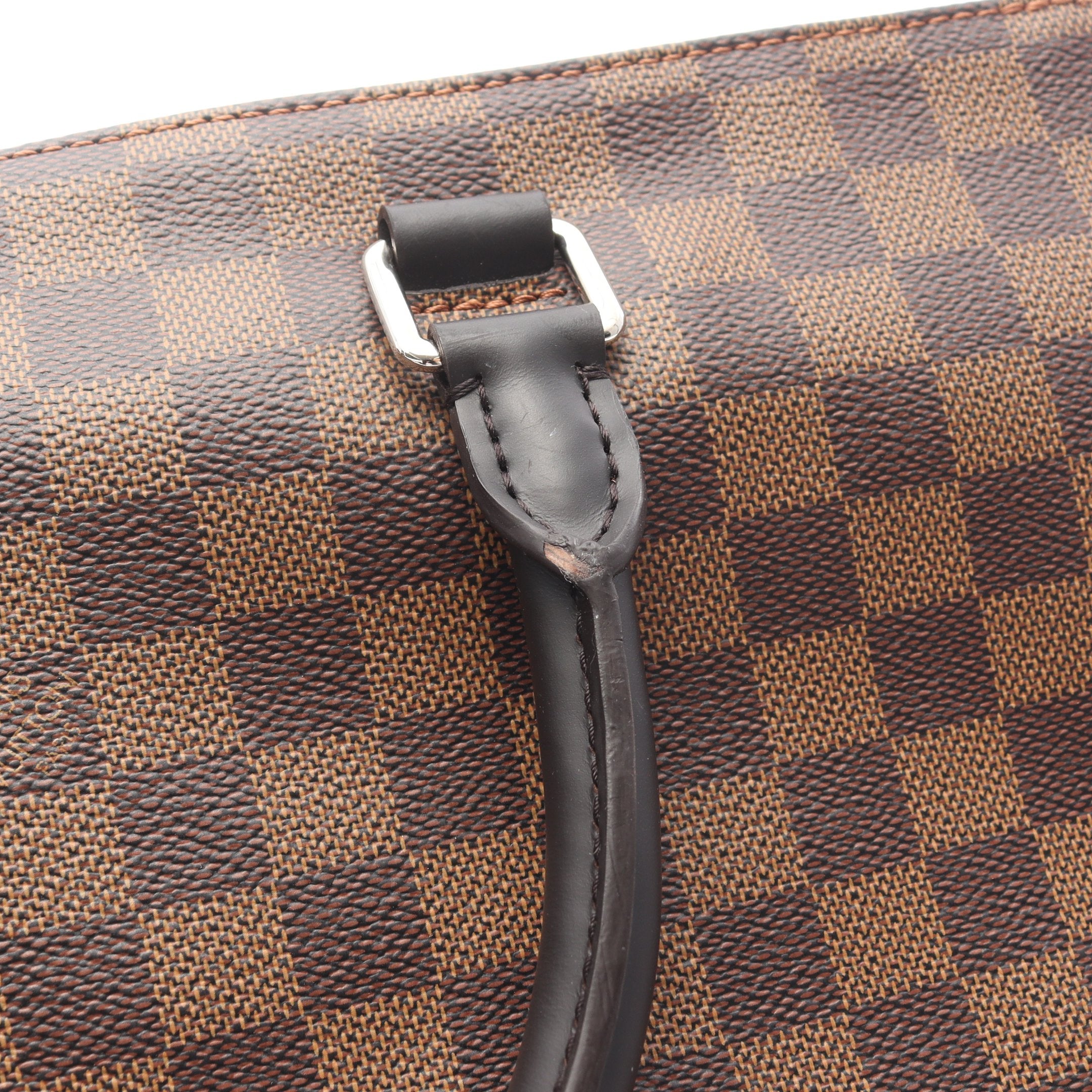 m*k様 LOUIS VUITTON ダミエ　ブラウン　PVC トートバッグ ジェイク ダミエエベヌ ハンドバッグ トートバッグ PVC レザー