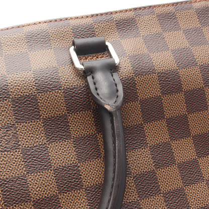 ジェイク ダミエエベヌ ハンドバッグ トートバッグ PVC レザー ブラウン 2WAY ルイヴィトン バッグ LOUIS VUITTON