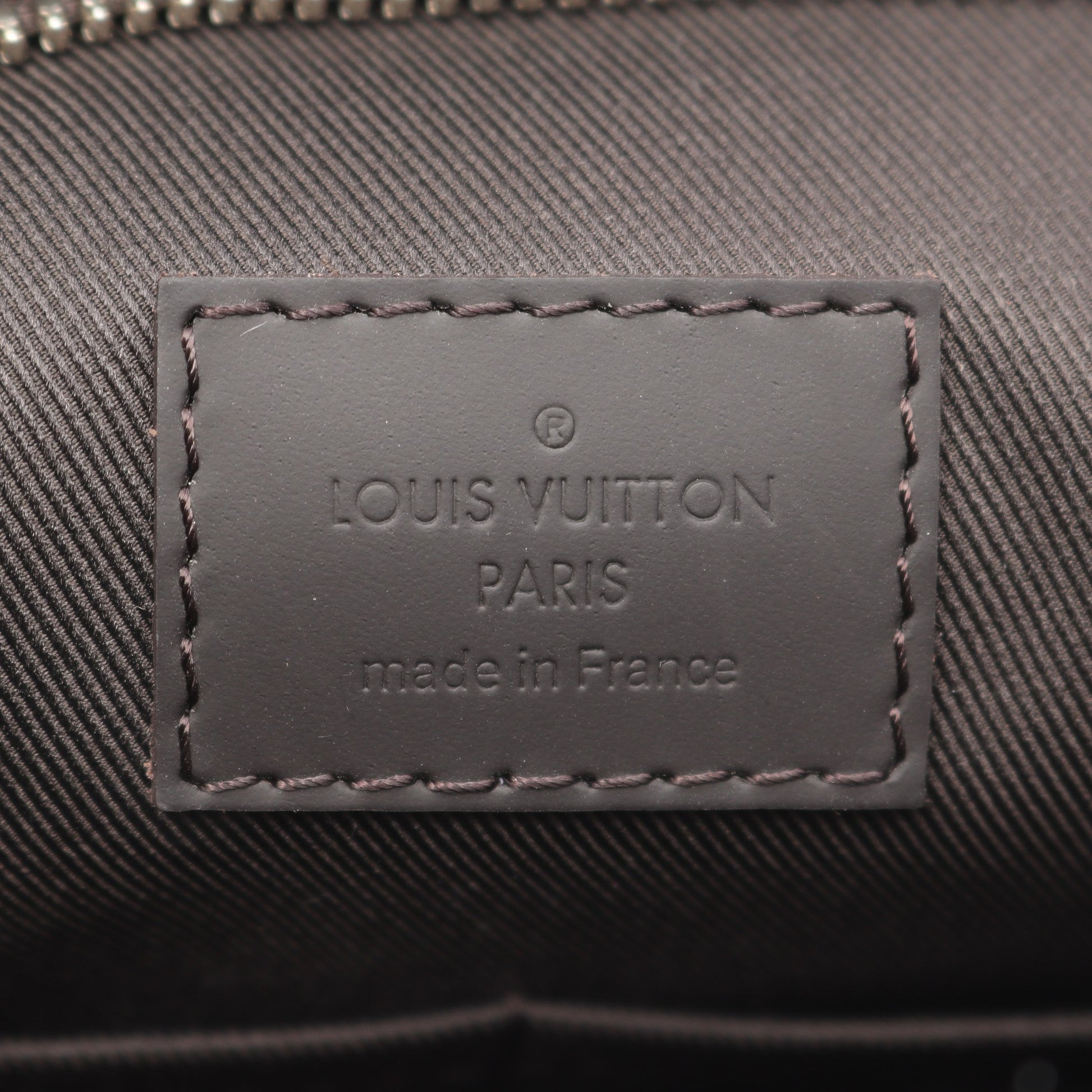 ジェイク ダミエエベヌ ハンドバッグ トートバッグ PVC レザー ブラウン 2WAY ルイヴィトン バッグ LOUIS VUITTON