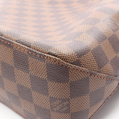 ジェイク ダミエエベヌ ハンドバッグ トートバッグ PVC レザー ブラウン 2WAY ルイヴィトン バッグ LOUIS VUITTON