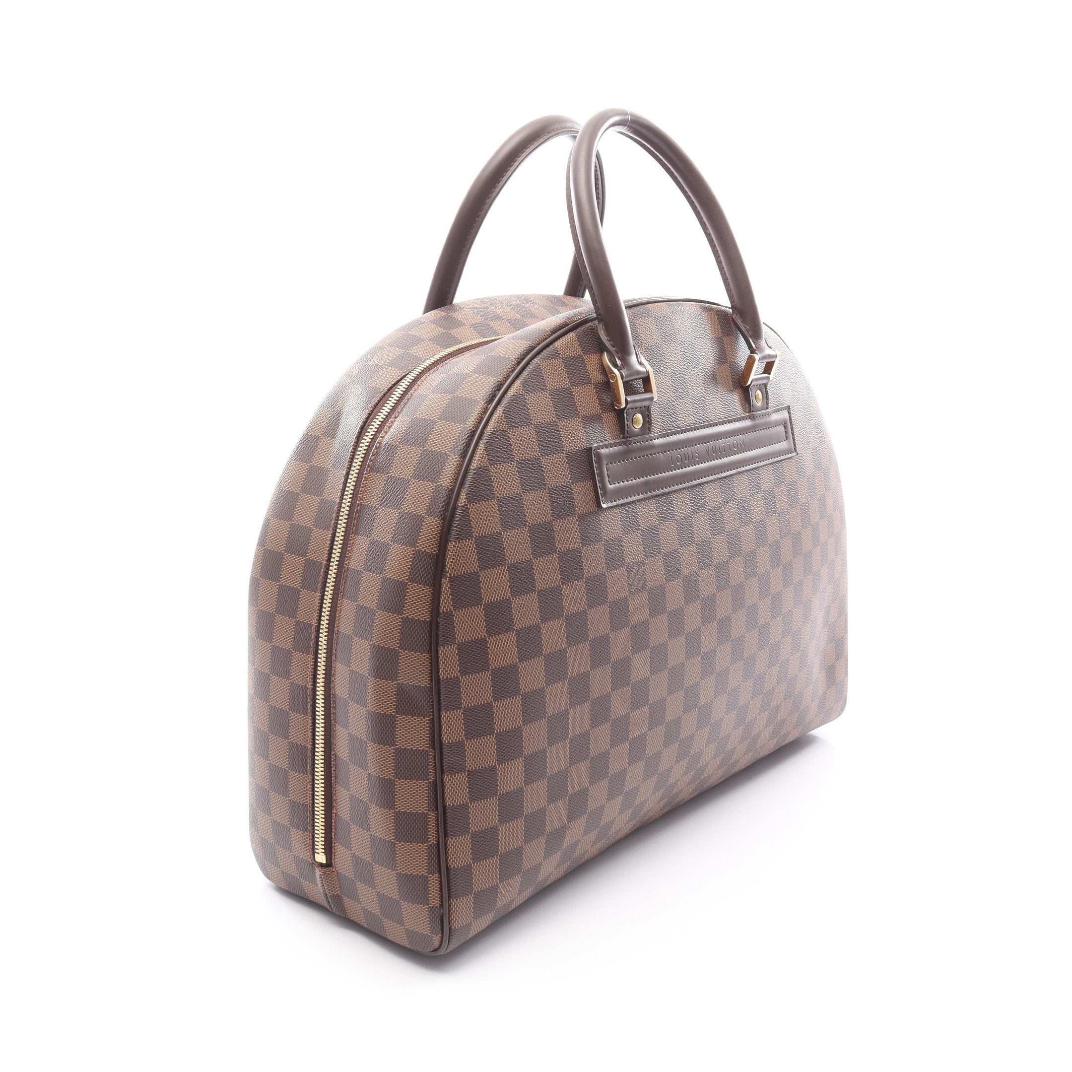 ノリータ24 ダミエエベヌ ハンドバッグ PVC レザー ブラウン ルイ