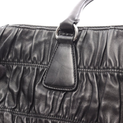 NAPPA GAUFRE’ ハンドバッグ レザー ブラック 2WAY プラダ バッグ PRADA