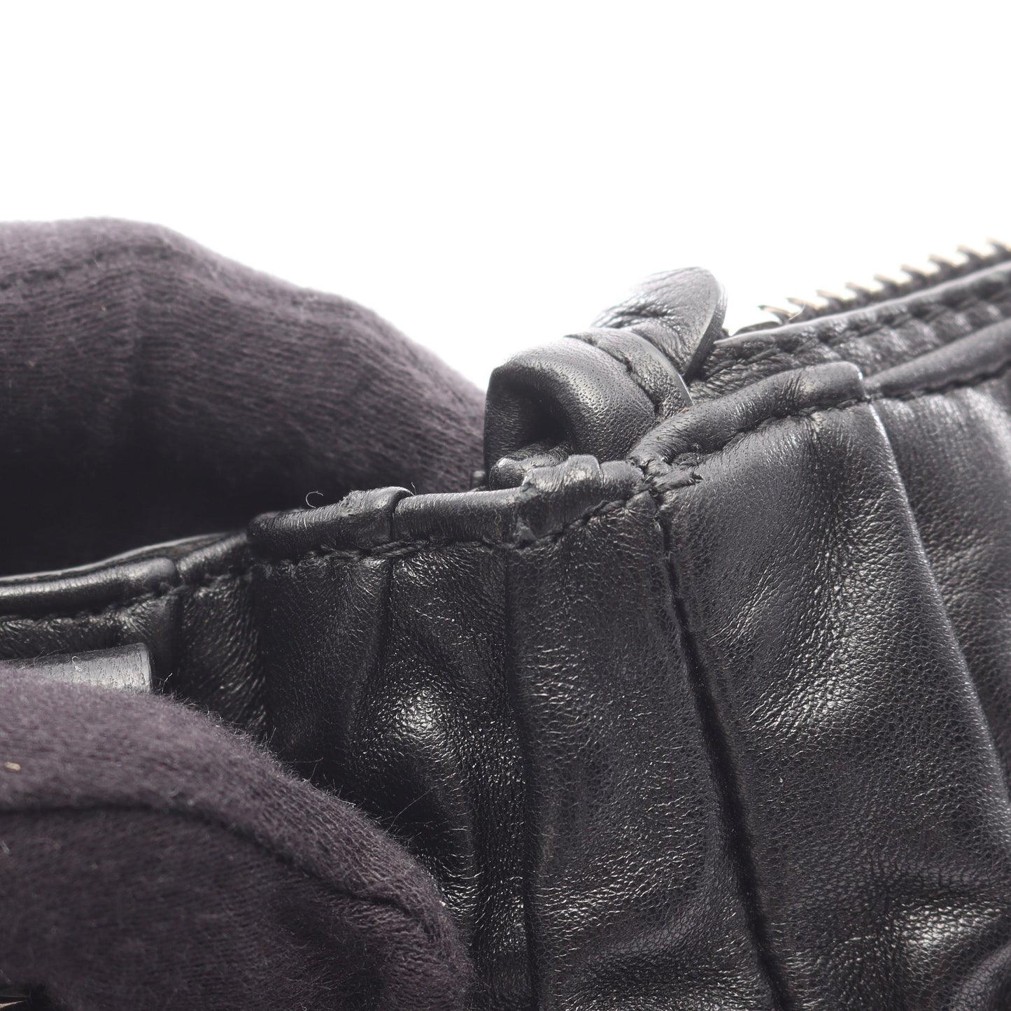 NAPPA GAUFRE’ ハンドバッグ レザー ブラック 2WAY プラダ バッグ PRADA