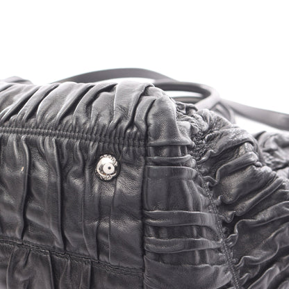 NAPPA GAUFRE’ ハンドバッグ レザー ブラック 2WAY プラダ バッグ PRADA