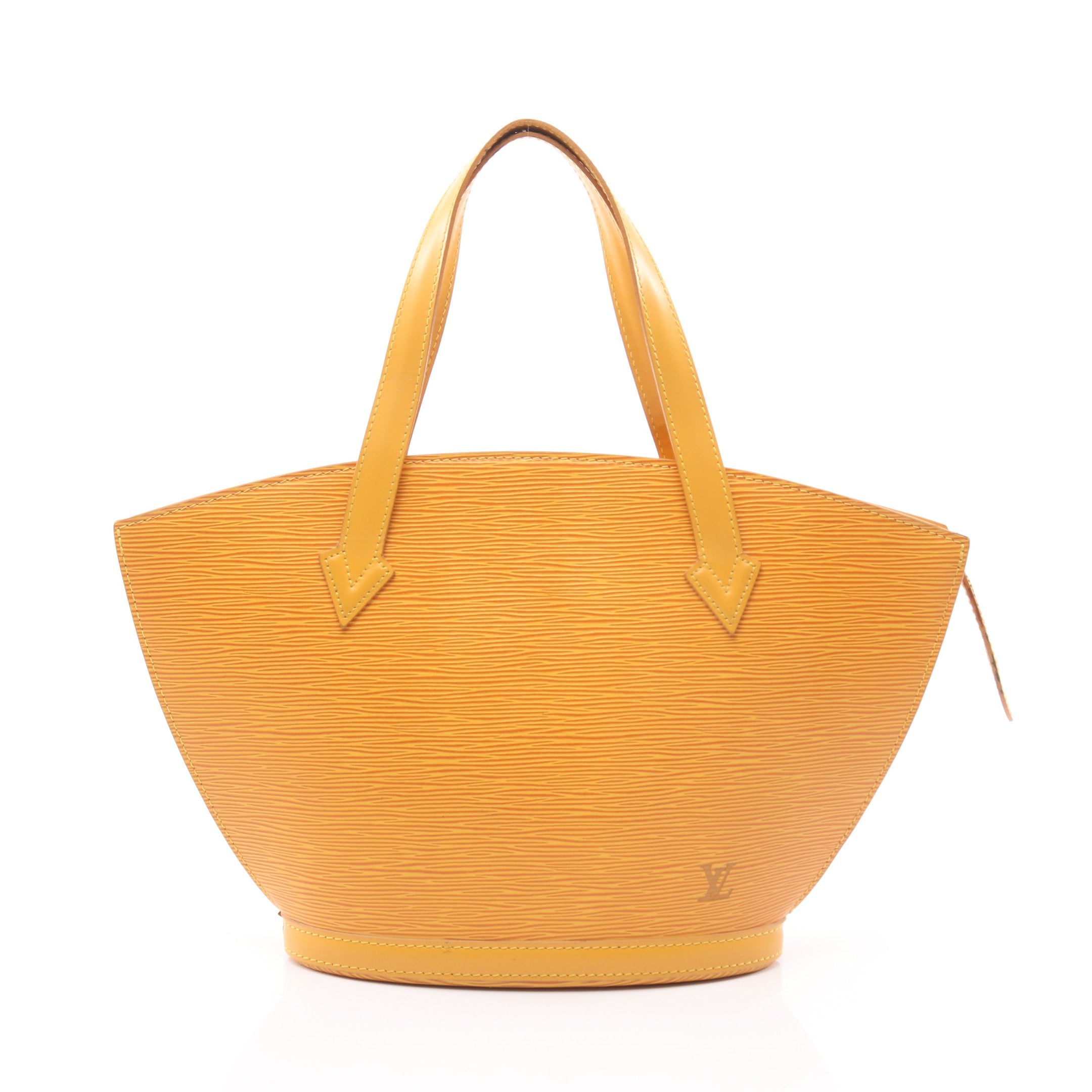 サンジャック エピ タッシリイエロー ハンドバッグ レザー イエロー