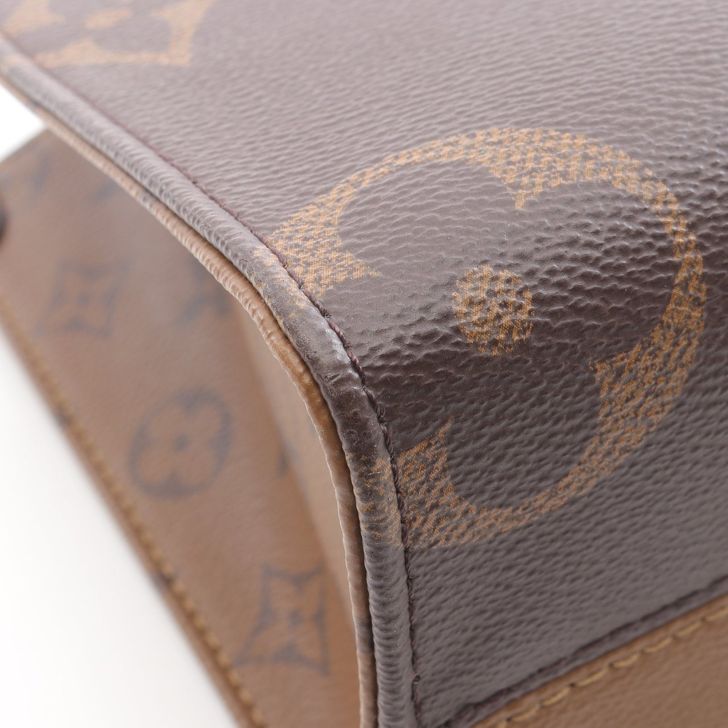 オンザゴーPM モノグラムジャイアント リバース ハンドバッグ PVC ブラウン ベージュ 2WAY ルイヴィトン バッグ LOUIS VUITTON