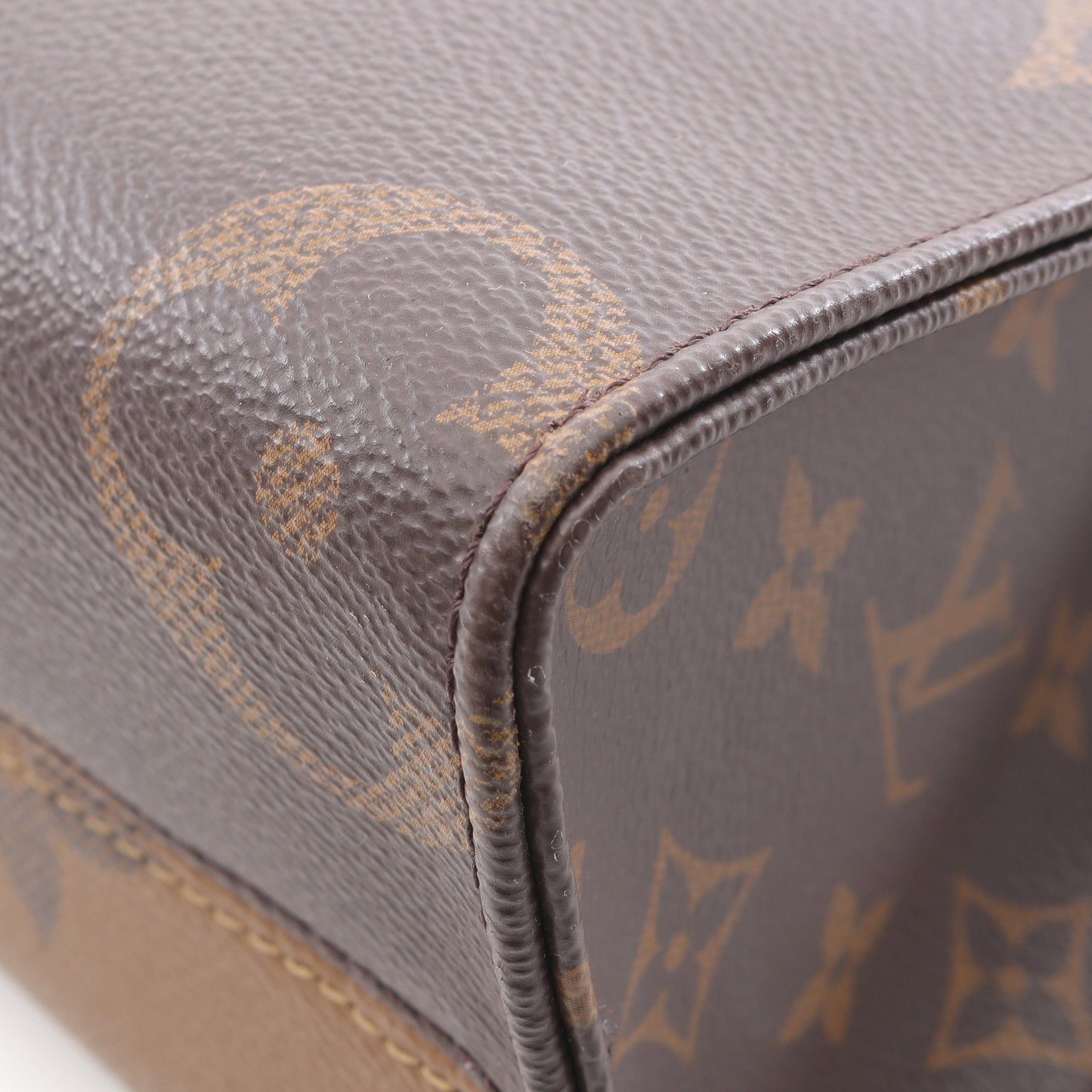 オンザゴーPM モノグラムジャイアント リバース ハンドバッグ PVC ブラウン ベージュ 2WAY ルイヴィトン バッグ LOUIS VUITTON