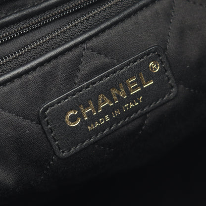 シャネル22 スモール バックパック ナップサック レザー ブラック ゴールド金具 シャネル バッグ CHANEL