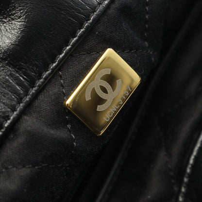 シャネル22 スモール バックパック ナップサック レザー ブラック ゴールド金具 シャネル バッグ CHANEL