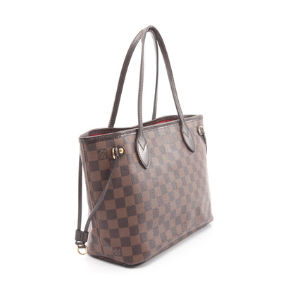 ネヴァーフルPM ダミエエベヌ ハンドバッグ トートバッグ PVC レザー ブラウン ルイヴィトン バッグ LOUIS VUITTON