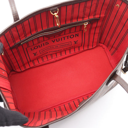 ネヴァーフルPM ダミエエベヌ ハンドバッグ トートバッグ PVC レザー ブラウン ルイヴィトン バッグ LOUIS VUITTON