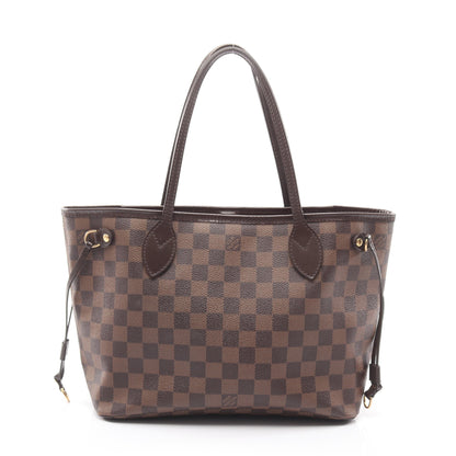ネヴァーフルPM ダミエエベヌ ハンドバッグ トートバッグ PVC レザー ブラウン ルイヴィトン バッグ LOUIS VUITTON