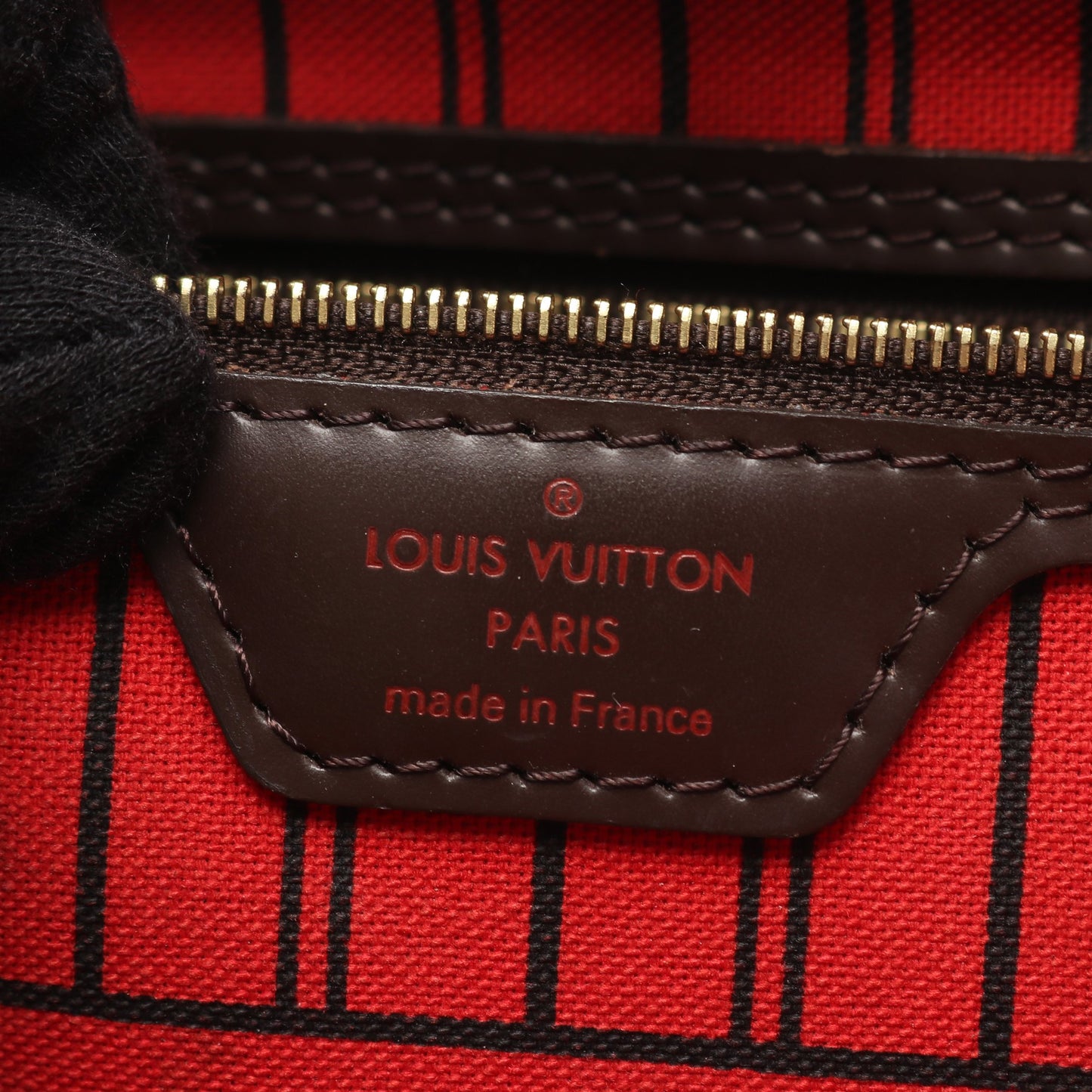 ネヴァーフルPM ダミエエベヌ ハンドバッグ トートバッグ PVC レザー ブラウン ルイヴィトン バッグ LOUIS VUITTON