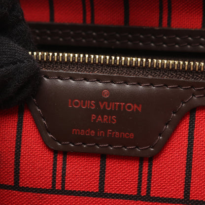 ネヴァーフルPM ダミエエベヌ ハンドバッグ トートバッグ PVC レザー ブラウン ルイヴィトン バッグ LOUIS VUITTON