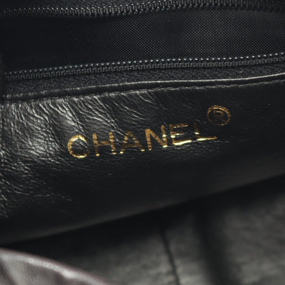 トリプルココマーク チェーンショルダーバッグ ラムスキン ブラック ゴールド金具 タッセル シャネル バッグ CHANEL