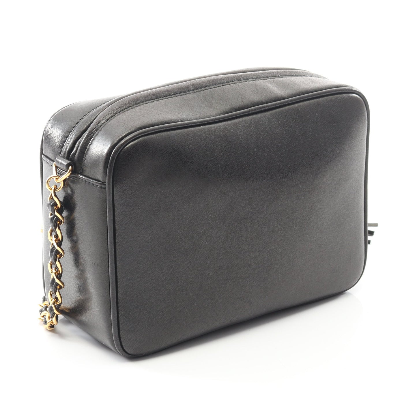 トリプルココマーク チェーンショルダーバッグ ラムスキン ブラック ゴールド金具 タッセル シャネル バッグ CHANEL