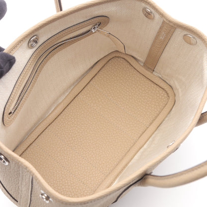 ネオガーデン23 トレンチ ハンドバッグ ネゴンダ ベージュ シルバー金具 K刻印 エルメス バッグ HERMES