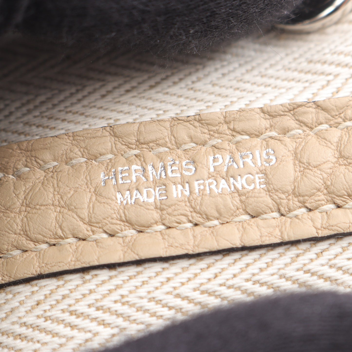 ネオガーデン23 トレンチ ハンドバッグ ネゴンダ ベージュ シルバー金具 K刻印 エルメス バッグ HERMES