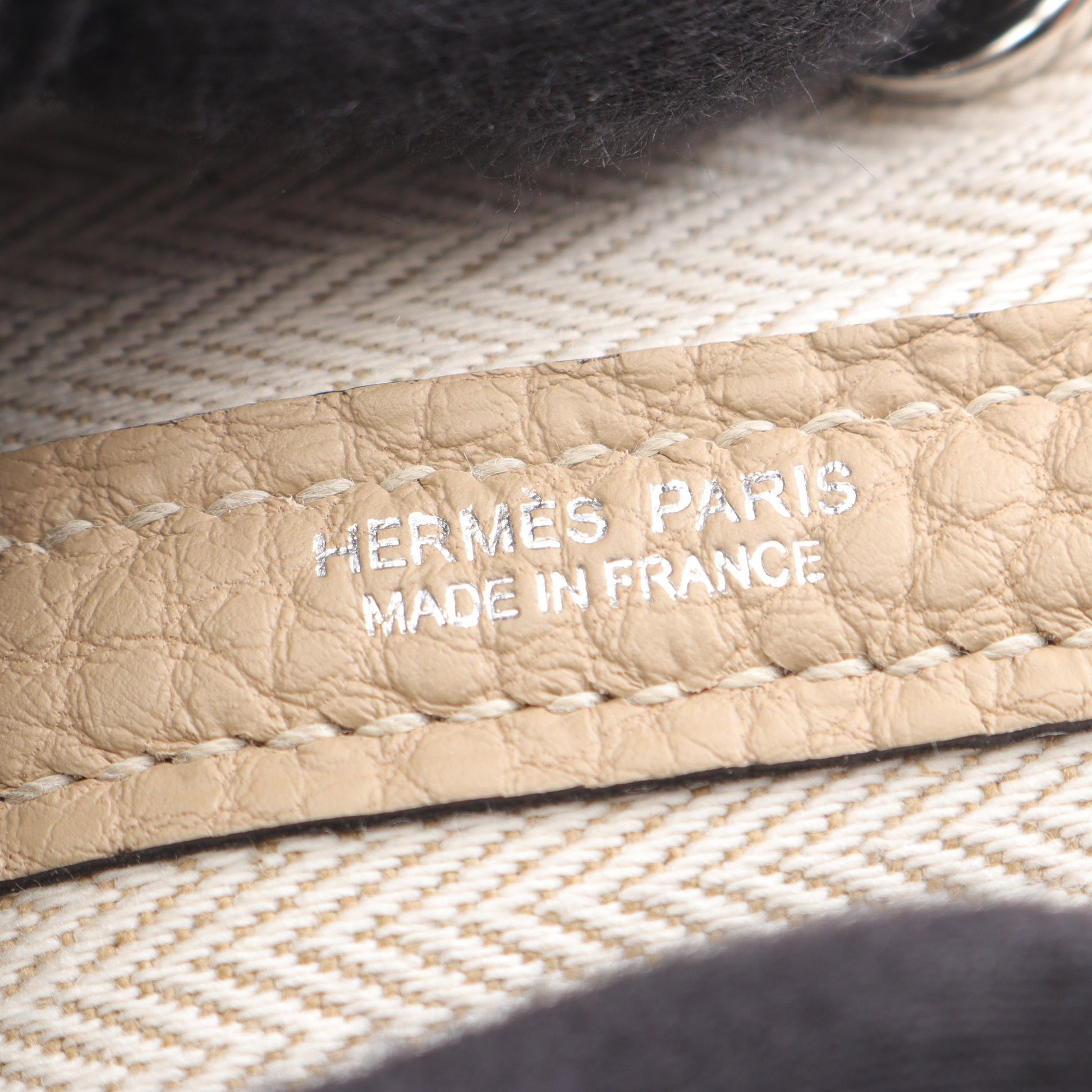 ネオガーデン23 トレンチ ハンドバッグ ネゴンダ ベージュ シルバー金具 K刻印 エルメス バッグ HERMES