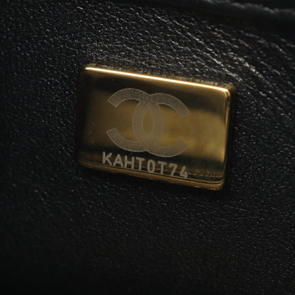 マトラッセ チェーンショルダーバッグ ラムスキン ブラック ゴールド金具 シャネル バッグ CHANEL