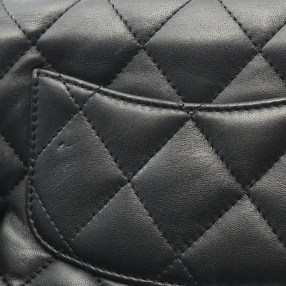 マトラッセ チェーンショルダーバッグ ラムスキン ブラック ゴールド金具 シャネル バッグ CHANEL