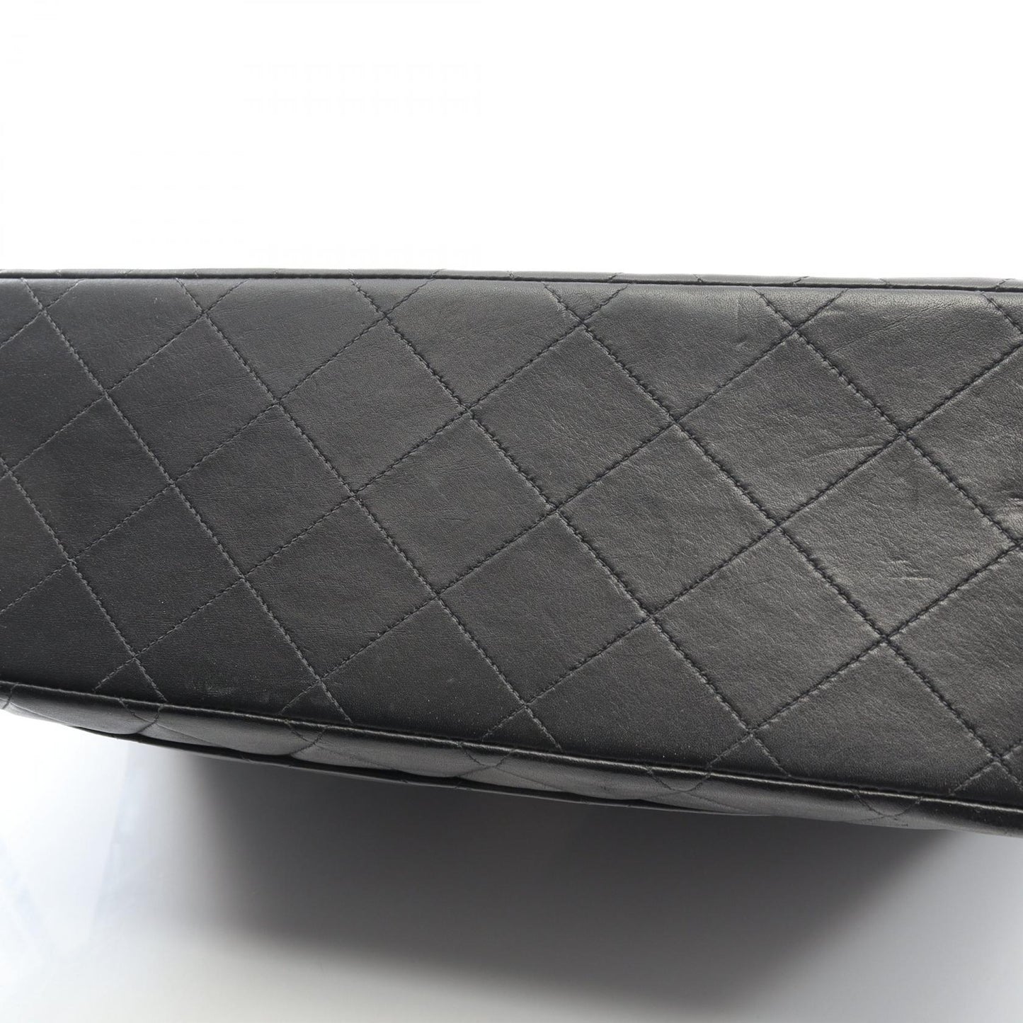 デカマトラッセ34 シングルフラップ Wチェーンショルダーバッグ ラムスキン ブラック ゴールド金具 シャネル バッグ CHANEL