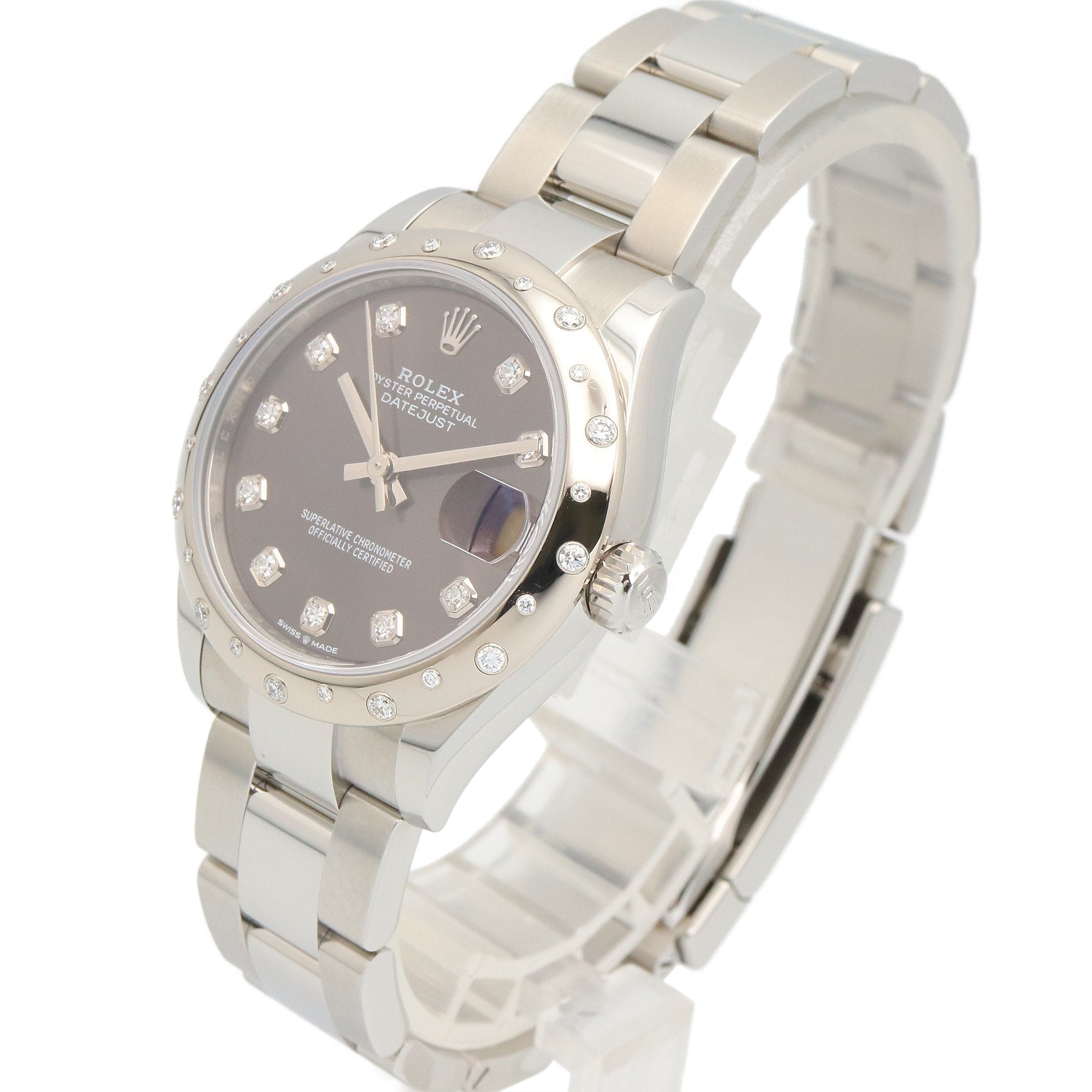 ROLEX ロレックス 腕時計 デイトジャスト 20Pダイヤベゼル/10Pダイヤ NP デイトジャスト 20Pダイヤベゼル/10Pダイヤ NP ボーイズ 腕時計 自動