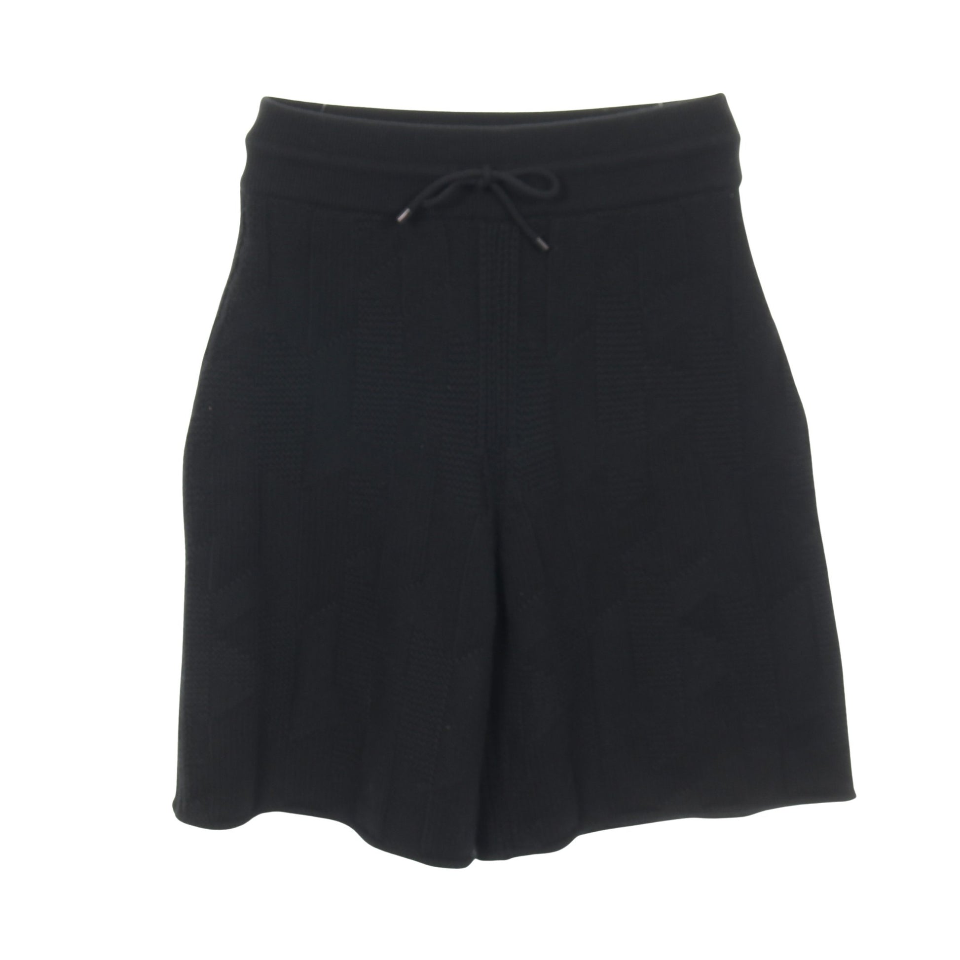 Hモチーフ ハーフ パンツ ウール ブラック ニット エルメス ボトムス HERMES