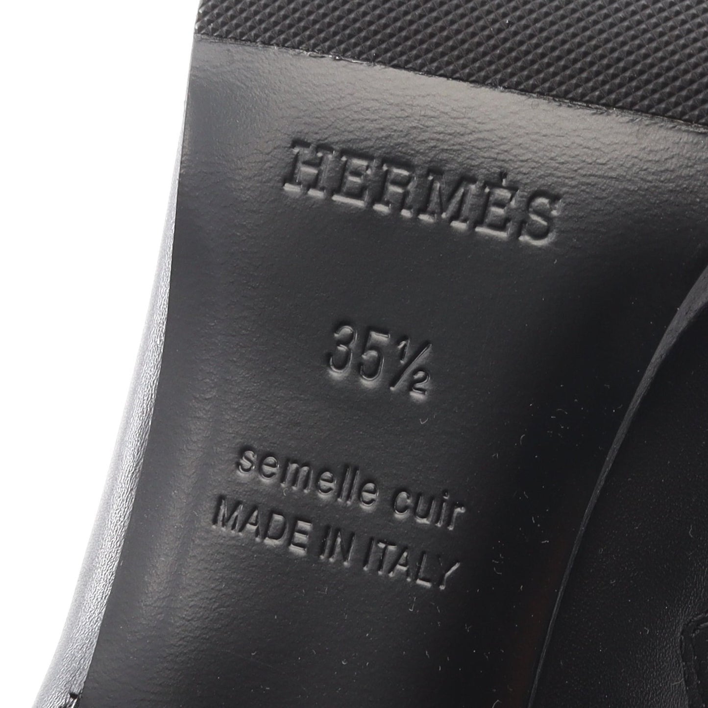 サンジェルマン ケリーバックル ブーツ レザー ブラック エルメス シューズ HERMES