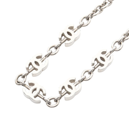 ココマーク チョーカー ネックレス ラインストーン シルバー クリア B25C シャネル アクセサリー CHANEL