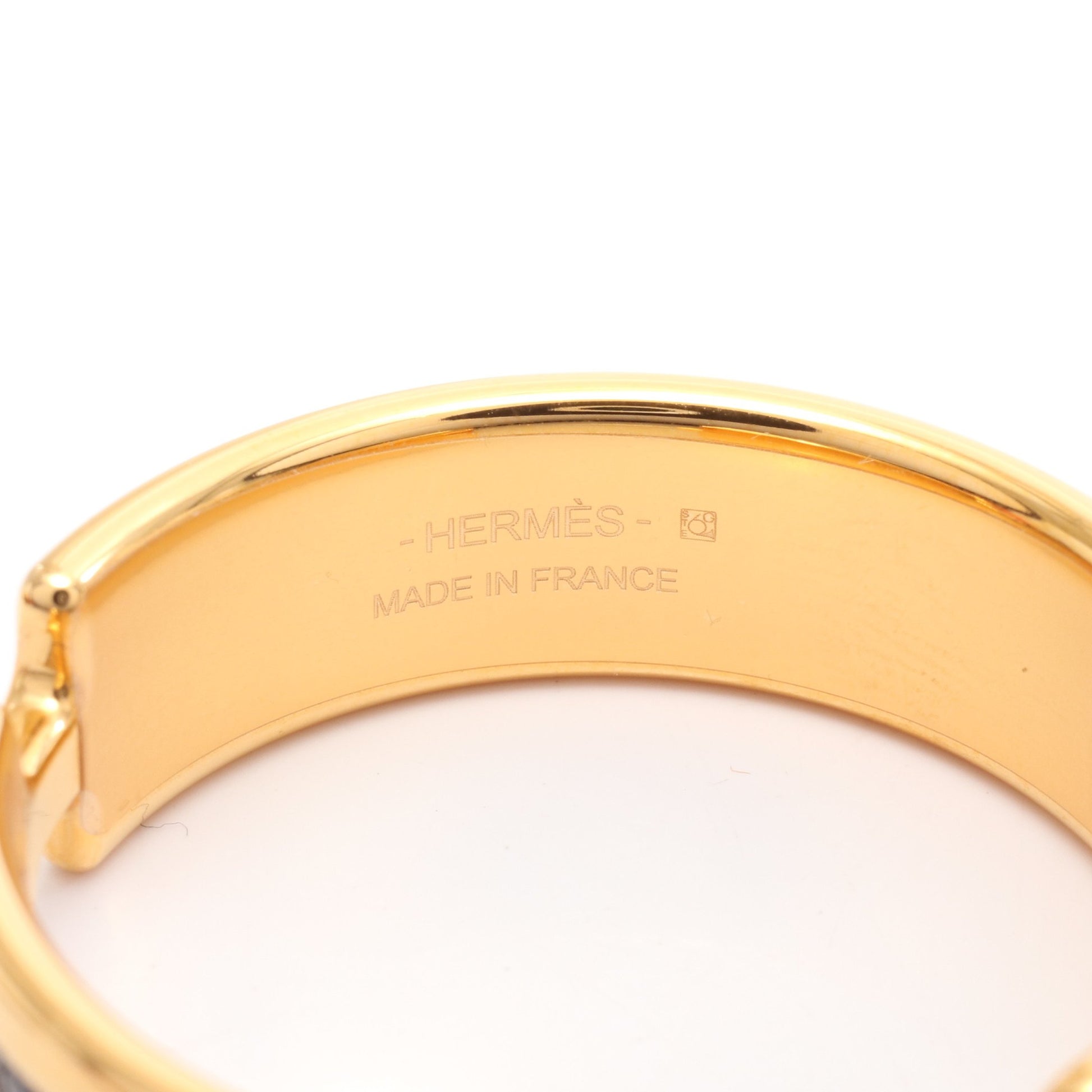オランプ ピアス GP リザード ブラック ゴールド エルメス アクセサリー HERMES