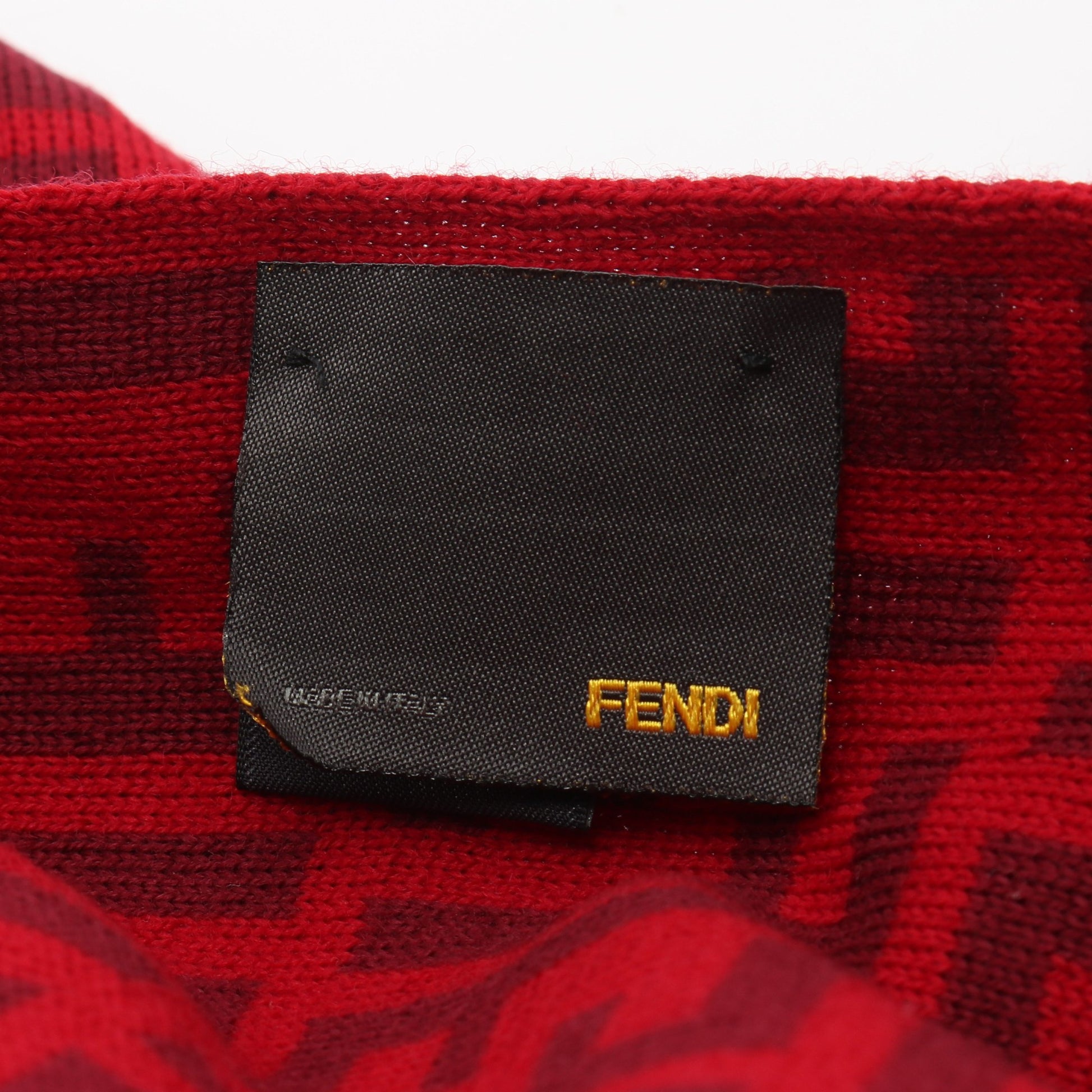 FFロゴ マフラー ウール ボルドー レッド フェンディ 財布・小物 FENDI