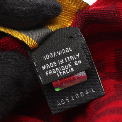 FFロゴ マフラー ウール ボルドー レッド フェンディ 財布・小物 FENDI