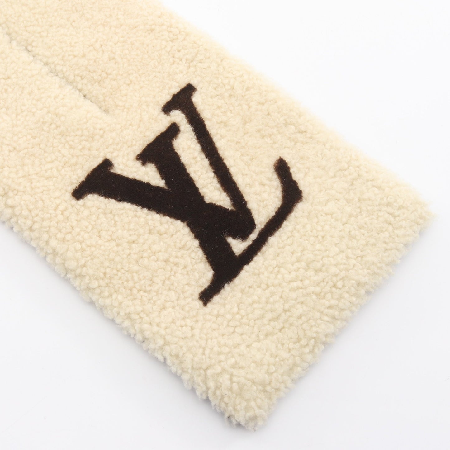 エシャルプ SKI マフラー シアリング シルク アイボリー ダークブラウン ルイヴィトン 財布・小物 LOUIS VUITTON