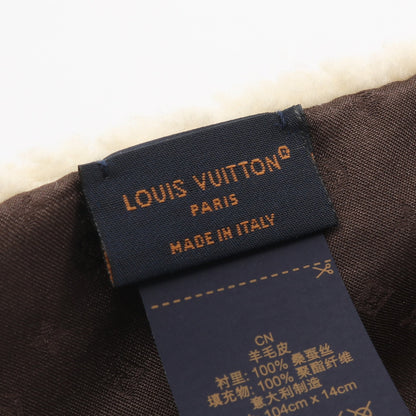 エシャルプ SKI マフラー シアリング シルク アイボリー ダークブラウン ルイヴィトン 財布・小物 LOUIS VUITTON