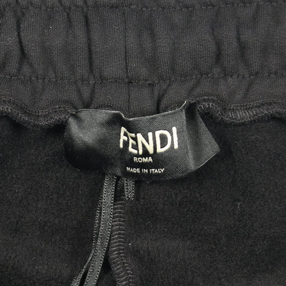 スウェットパンツ コットン ブラック 裏起毛 フェンディ ボトムス FENDI