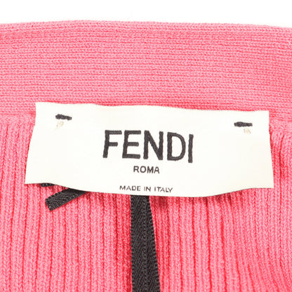 FFロゴ リブニット スカート コットン ピンク フェンディ ボトムス FENDI