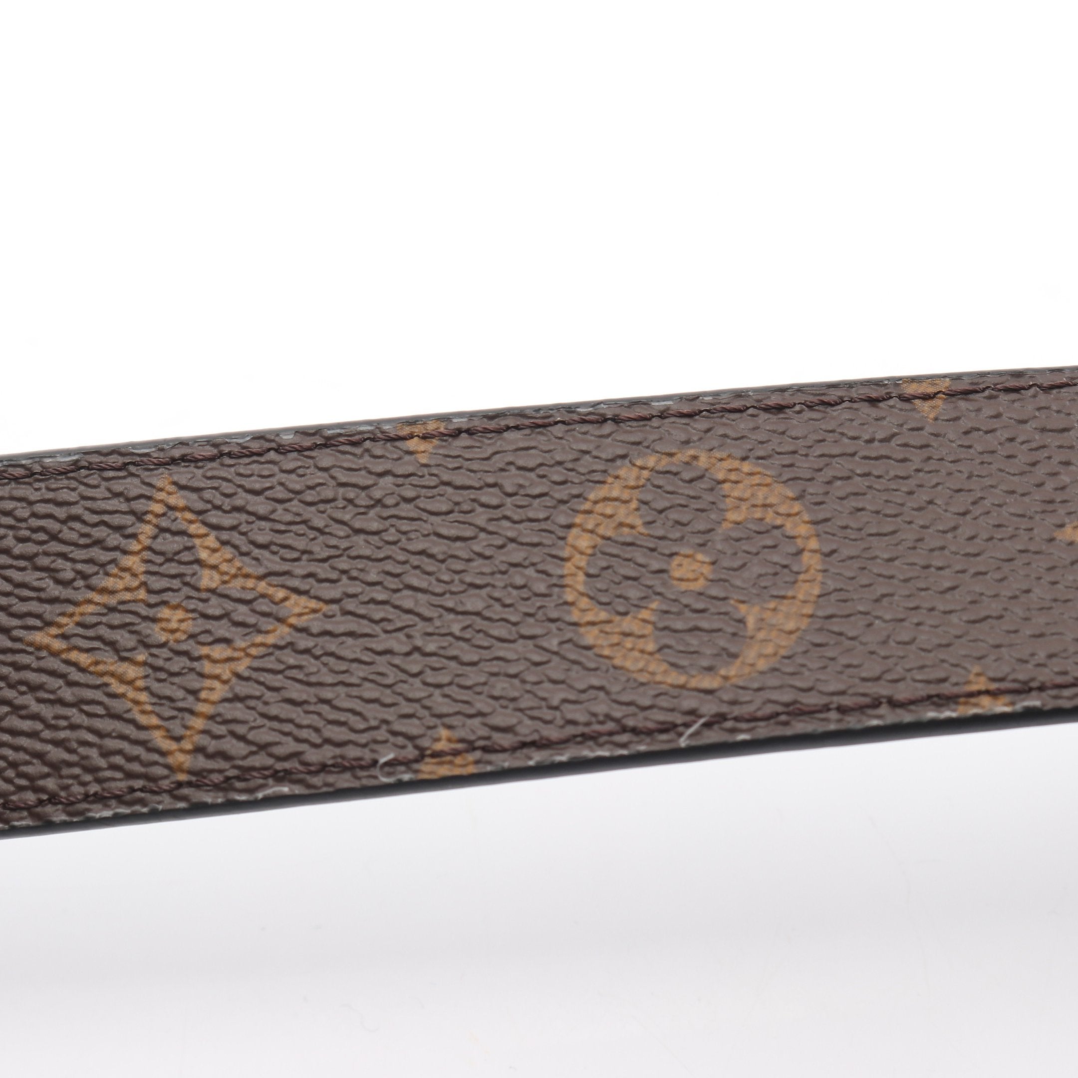 プリティー LV 30MM リバーシブル ベルト レザー PVC ブラック